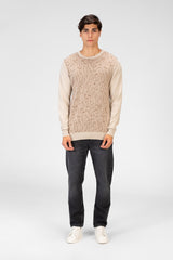Men's Jakar Pullover With Crew Neck And Long Sleeves