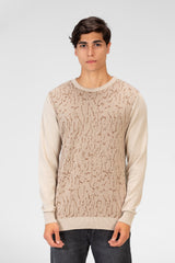 Men's Jakar Pullover With Crew Neck And Long Sleeves