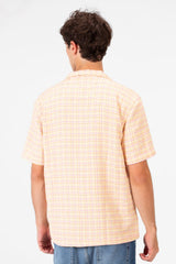 Men's Half Sleeve Dotted Slim Fit Front Button Shirt