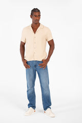 Men's Basic Slim Fit Mesh Half Sleeve Shirt With High Quality Material