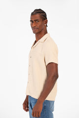 Men's Basic Slim Fit Mesh Half Sleeve Shirt With High Quality Material