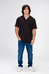 Men's Half Sleeve Slim Fit Basic Shirt With A Unique Cut