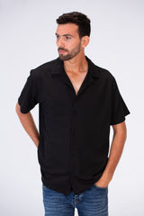 Men's Basic Slim Fit Half Sleeve Shirt Made Of Bengalin Material