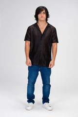 Men's Half Sleeve Slim Fit Shirt With A Unique Cut