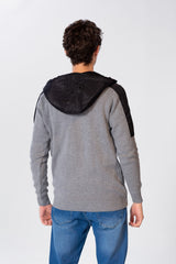 Men's Long Sleeved Pullover With Zippers And Pockets