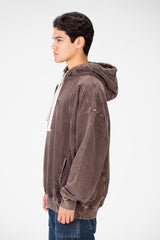 سويت شيرت رجالي كبير الحجم بقصّة عصرية ومصنوع من خامة عملية