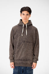 Men's Washed Hooded Sweatshirt With A Modern Pocket