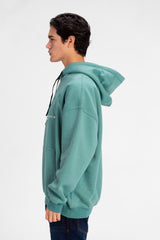 سويت شيرت رجالي كبير الحجم بطبعة نص أمامية على شكل طماطم