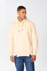 Men's Basic Plain Sweatshirt With Hood And Long Sleeves