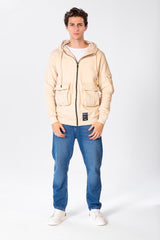 سويت شيرت رجالي بسحاب أمامي وجيوب