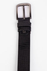 Men's Square Clasp Faux Leather Belt