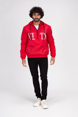 سويت شيرت رجالي كاجوال بسحاب أمامي نصف مطبوع مقاوم للماء