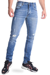 Men's Slim Fit Five Pockets cutting Straight Leg Jeans Pants