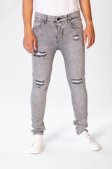 Men's Cutting Jeans Pants With A Skinny Fit