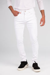 Men's Slim Fit Basic Details Jeans Pants With Five Pockets