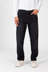 Men's Wide Leg Jeans Pants With Five Pockets And Button Front