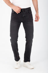 Men's Regular Fit Jeans Used Pants With Five Pockets And Tomato Patch On The Back