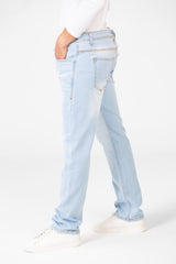 Men's Regular Fit Jeans Used Pants With Pockets