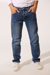 Men's Tomato Used Regular Fit Everyday Jeans Pants With Pockets