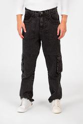 Men's Cargo Jeans Pants With A Modern Fit And Pockets