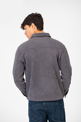 Men's Fur Padded Shirt With Front Pockets In High Quality Material