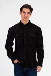 Men's Fur Padded Long Sleeve Shirt Comfortable Material