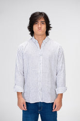 Mens Long Sleeved Slimfit Shirt With Comfortable Linen Material