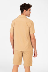 Men's Slim Fit Outfit Set Half Sleeve Shirt and Short