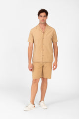 Men's Slim Fit Outfit Set Half Sleeve Shirt and Short