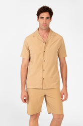 Men's Slim Fit Outfit Set Half Sleeve Shirt and Short