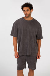 Men's Summer Comfortable Daily Outfit Set Round Neck Half Sleeve T-Shirt And Short