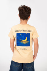 Boy's Graphic Print Crew Neck T-Shirt