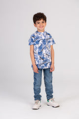 Boy's Full Printed Crew Neck Regular Fit Made Of Cotton T-shirt This Regular Fit Tee Is Perfect For Any Casual Occasion