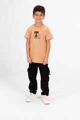 Boy's Tomato Style Print Half Sleeve T-shirt