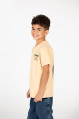 Boy's Tomato Half Sleeve Round Neck T-Shirt