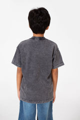 Boy's Tomato Washed Oversized T-Shirt
