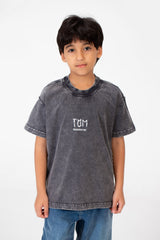 Boy's Tomato Washed Oversized T-Shirt