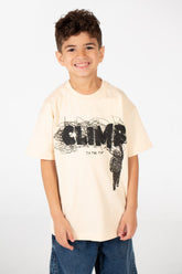 Boy's Oversized Front Print T-shirt