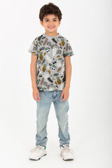 Boy's Casual Printed Cotton T-Shirt