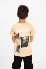 Boy's Tomato Printed Crew Neck T-Shirt