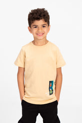 Boy's Tomato Printed Crew Neck T-Shirt
