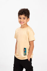 Boy's Tomato Printed Crew Neck T-Shirt