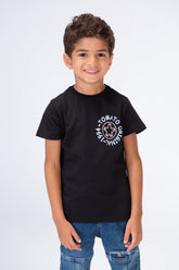 Boys Round Neck Half Sleeves T-shirt With Tomato Print In Summer Melton Material