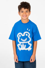 Boy's Short Sleeve Graphic Print Front T-Shirt