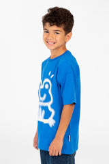 Boy's Short Sleeve Graphic Print Front T-Shirt