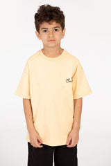 تي شيرت مطبوع برقبة دائرية للأولاد