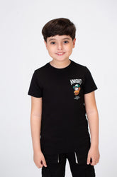Boys T-shirt With A Round Neck And Tomato Pprint On The Front And Back