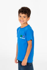 Boy's Printed Crew Neck Half Sleeve T-shirt