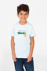 تي شيرت للأولاد بطبعة جرافيكية ورقبة دائرية وأكمام نصفية - 1