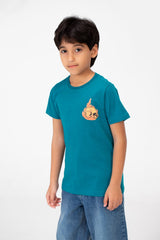 Boy's Crew Neck T-Shirt Printed